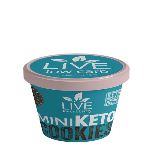 Mini choco cookies keto pote Bambu x10und live lowcarb