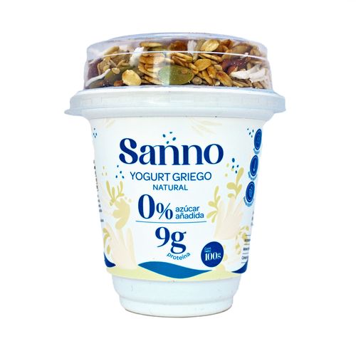 Yogurt Griego Natural Con Granola Sanno 100 g