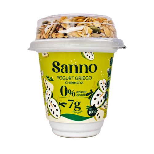 Yogurt Griego Chirimoya Con Granola Sanno 100 g