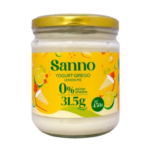 Yogurt Griego Lemon Pie 450gr Sanno