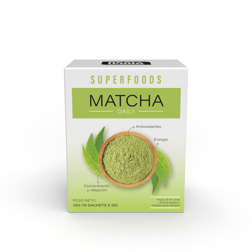 Té verde Matcha caja 16 sachets Real Food Company
