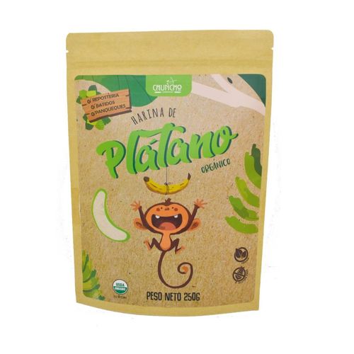 Harina de platano organico doypack 250gr Chuncho Superfoods