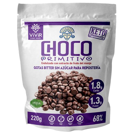 Gotas de Chocolate con Fruto del Monje Vivir Powersnacks 220 g