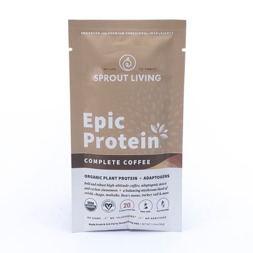 Proteína Vegana Epic Vegana sin Gluten de Café y Champiñones Sprout Living 38 g