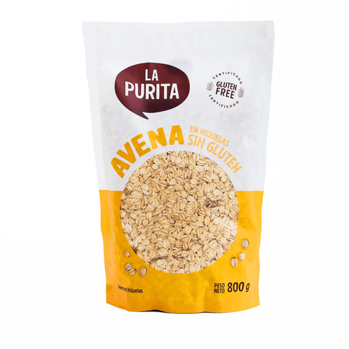 Hojuelas de Avena Sin Gluten La Purita 800 g