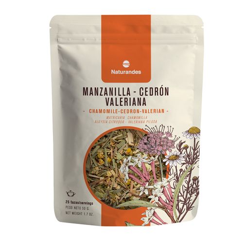 Valeriana Manzanilla Cedrón 50g Naturandes