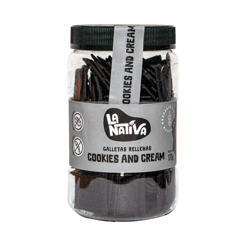 Galletas rellenas Cookies and cream 170 gr La Nativa