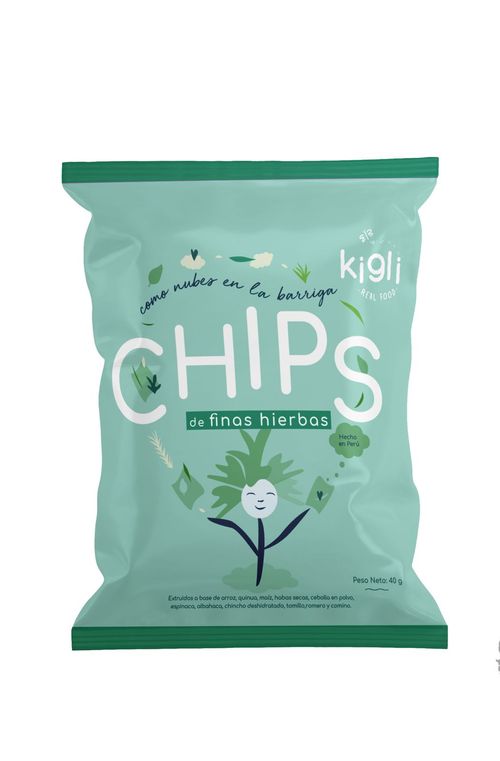 Chips de finas hierbas 40gr kigli