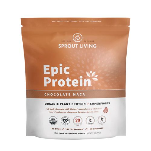 Epic protein chocolate maca 5lb sprout living
