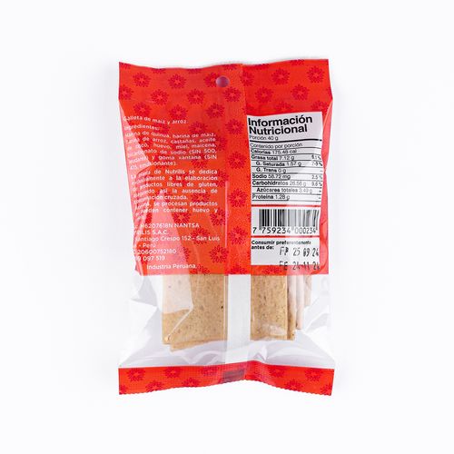 Galletas de Maíz y Arroz sin Gluten Evita 40 g
