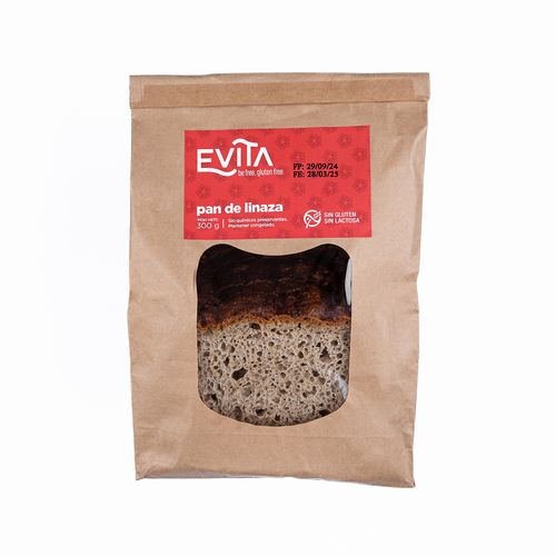 Pan de Molde Linaza sin Gluten Evita 300 gr