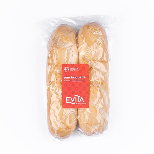 Pan Baguette libre de Glutén y Lactosa 300 gr Evita