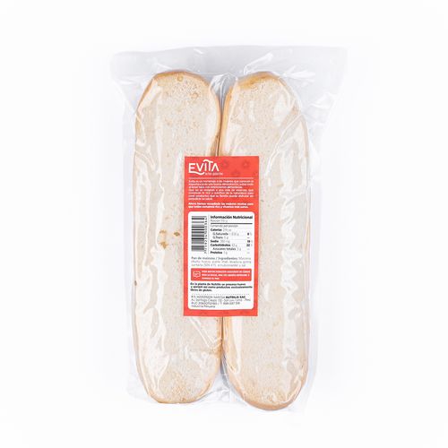 Pan Baguette libre de Glutén y Lactosa 300 gr Evita