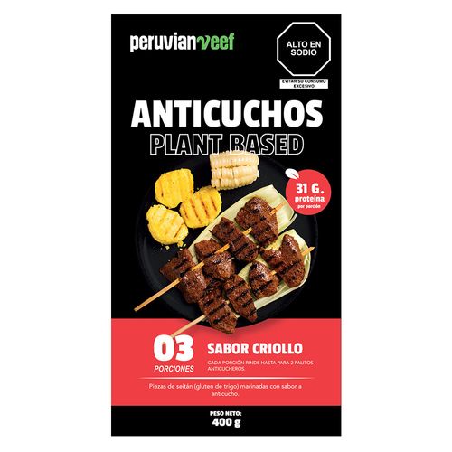 Anticuchos Plant Based 400 gr Peruvian Veef