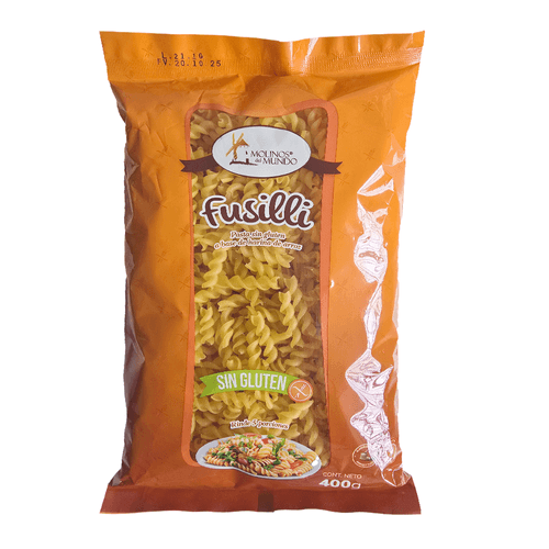 Pasta Fusilli 400 g Molinos del Mundo