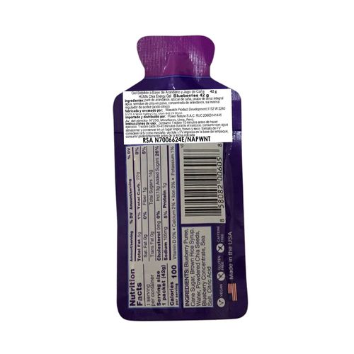 Energy gel blueberries 42 gr hüma