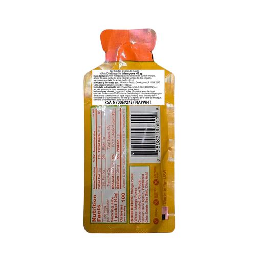 Energy gel mangoes 42 gr hüma