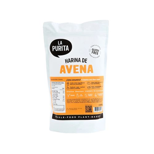 Harina de avena Gluten Free La Purita 800g