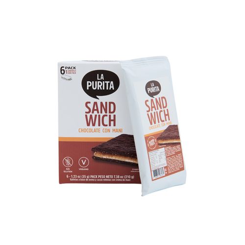 Sandwich de cacao relleno de maní 6 und