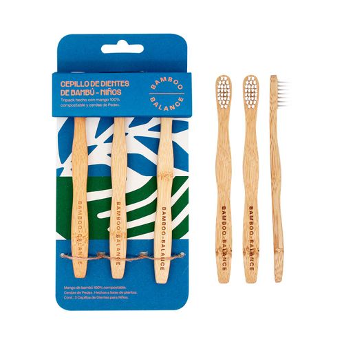 Sixpack de cepillos de niños Bamboo Balance