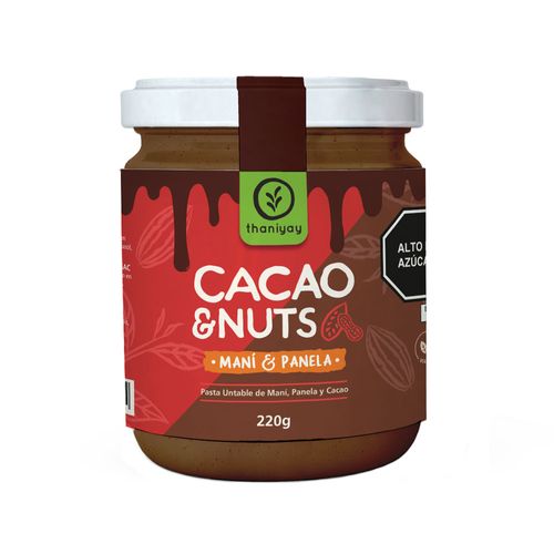 Cacao y Nuts Maní y Panela 220 g