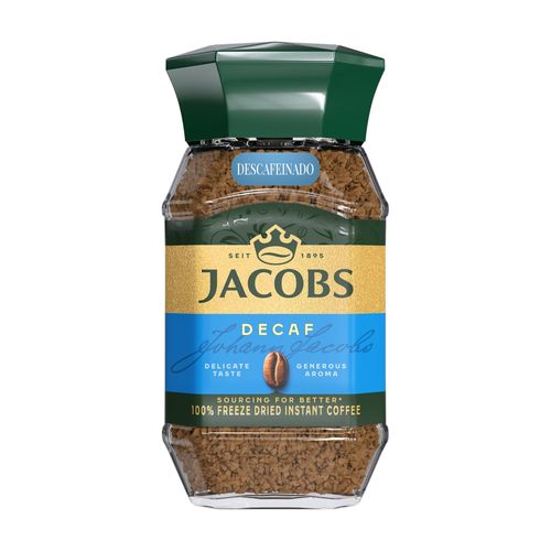 Café liofilizado descafeinado kronung intenso 100g jacobs