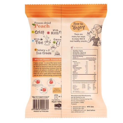 Duraznos Deshidratados Wel B 14g