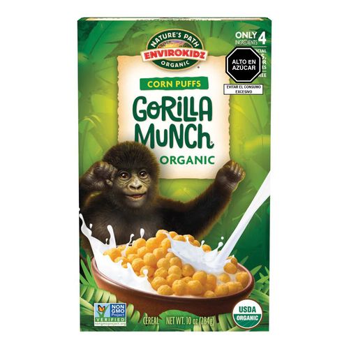 Cereal orgánico Gorilla Munch Nature's Path 284 g