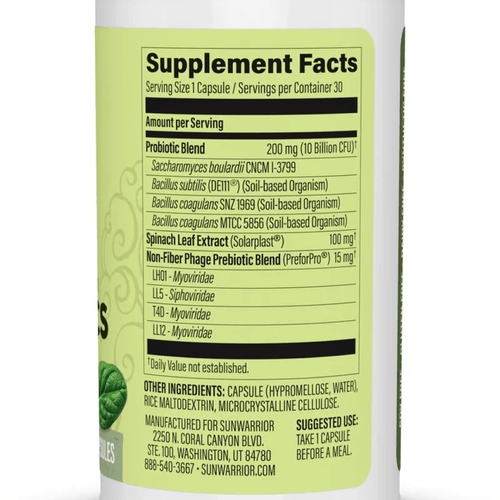 Probiotics Sunwarrior 30 cap