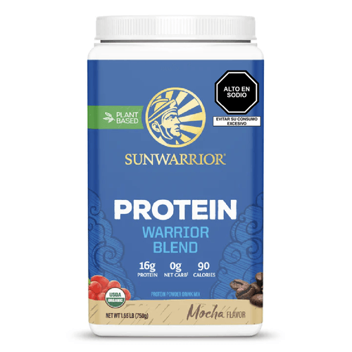 Proteína Warrior Blend Sabor Mocha Sunwarrior 750 g