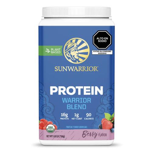 Proteína Warrior Blend Sabor Berry Sunwarrior 750 g