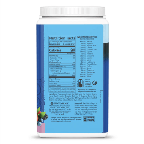 Proteína Warrior Blend Sabor Berry Sunwarrior 750 g