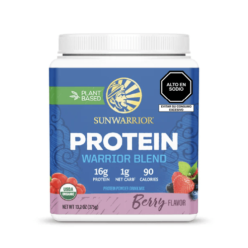 Mezcla de Proteína Vegana sin Gluten de Berries Sunwarrior 375 g