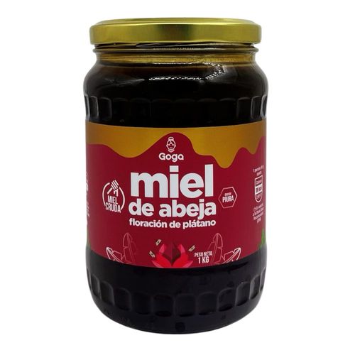 Miel de Abeja Cruda de Floración de Platano Goga 1kg
