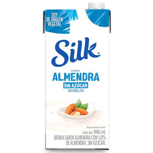 Bebida de Almendras sin Azúcar Silk 946 ml