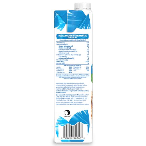 Bebida de Almendras sin Azúcar Silk 946 ml