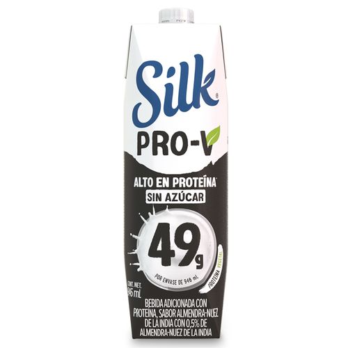 Bebida Almendra/Nuez India Sin Azúcar Silk 946ml