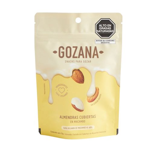 Almendras gozana cubiertas en macambo 70 gr