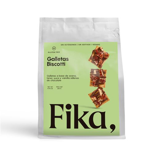 Biscotti Pecanas y Chocolate Fika Pote 140 g
