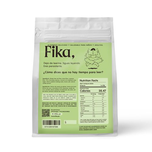 Biscotti Pecanas y Chocolate Fika Pote 140 g