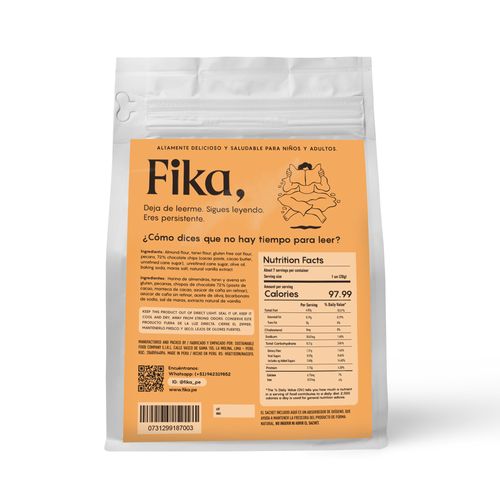 Galletas de Chocochips con Pecanas sin Gluten Fika 140 g