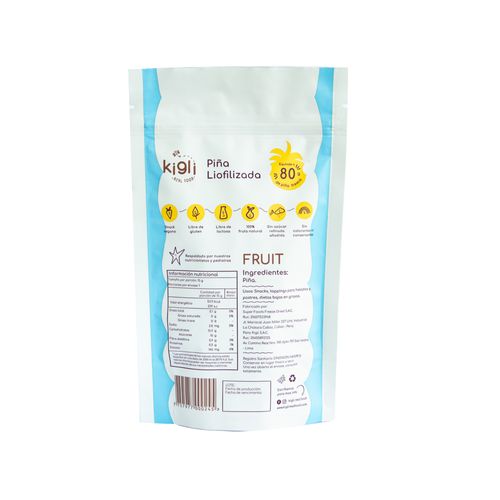 Piña Liofilizada 15 gr Kigli Fru-it