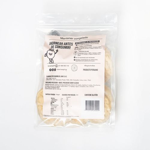 Prebaked Plain Baegel 600g