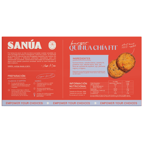 Burger Quinua Sanua 400g