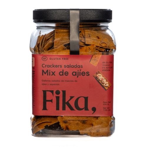 Crackers saladas mix de ajies 200 gr Fika