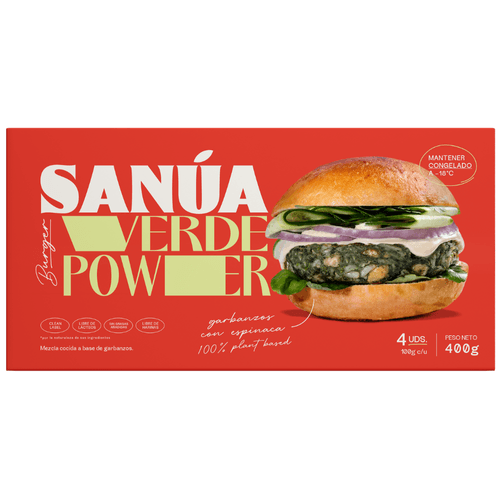 Burger Garbanzos Sanua 400g