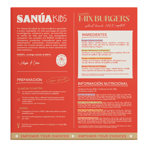 Mini Burgers Mix Sanua 360g