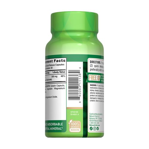 Glicinato de magnesio Nature's Truth 60 cap