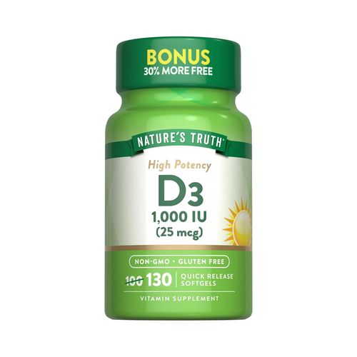 Vitamina D3 1,000 IU Nature's Truth 130 cap