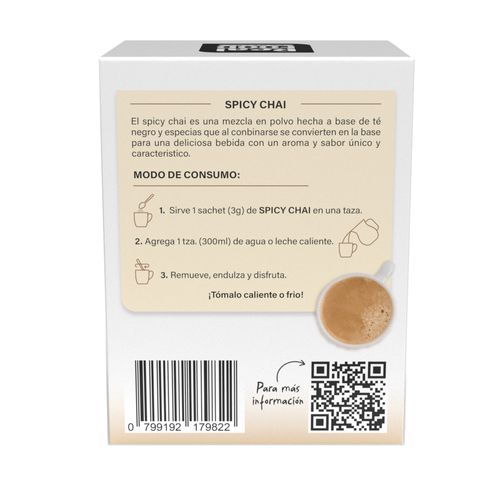 Spicy Chai caja 10 sachets Real Food